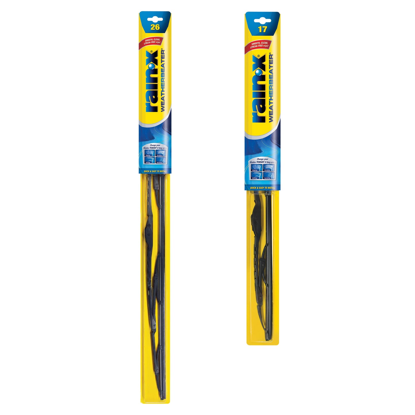 Rain-X 820149 WeatherBeater Wiper Blades, 22" Windshield Wipers (Pack of 2), Automotive Replacement Windshield Wiper Blades That Meet Or Exceed OEM Quality And Durability