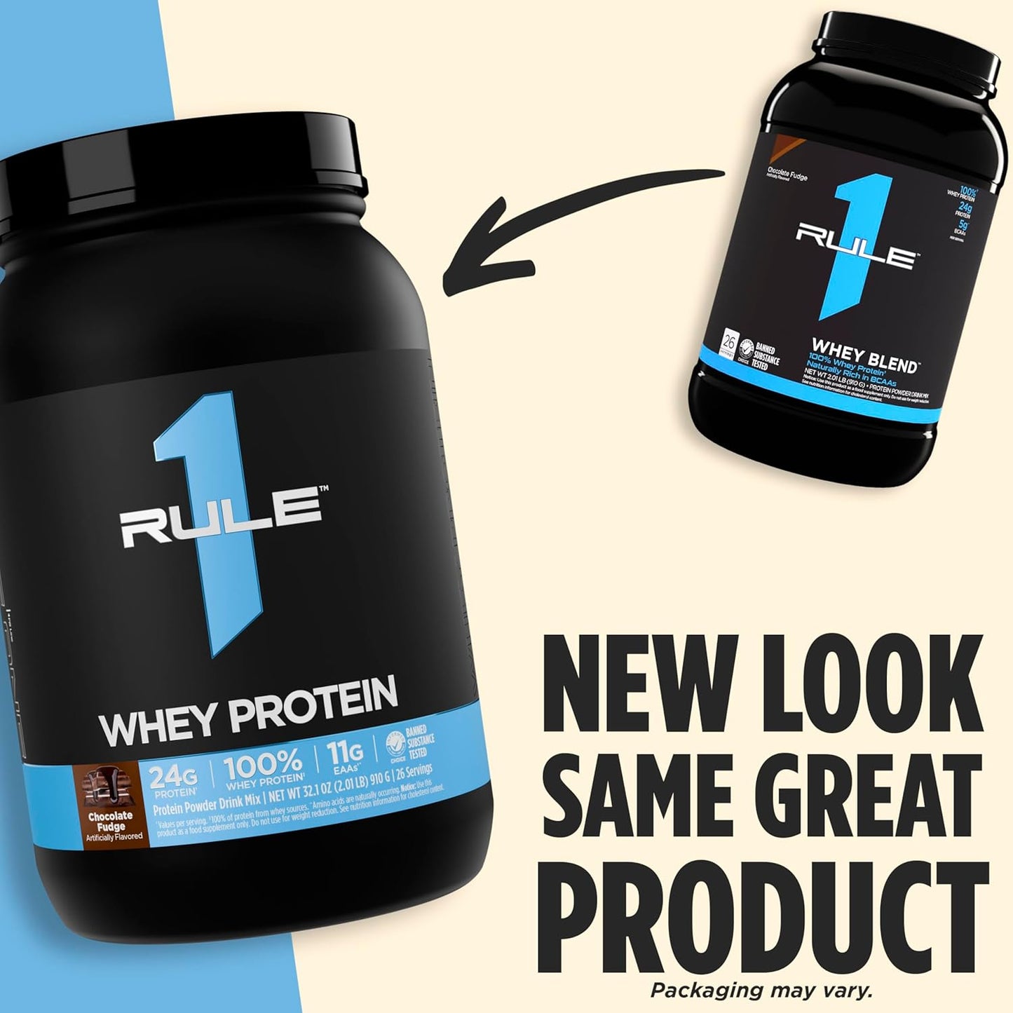 Rule1 R1 Whey Blend 68 Servings, Frozen Banana,, Frozen Banana 2.5 kilograms