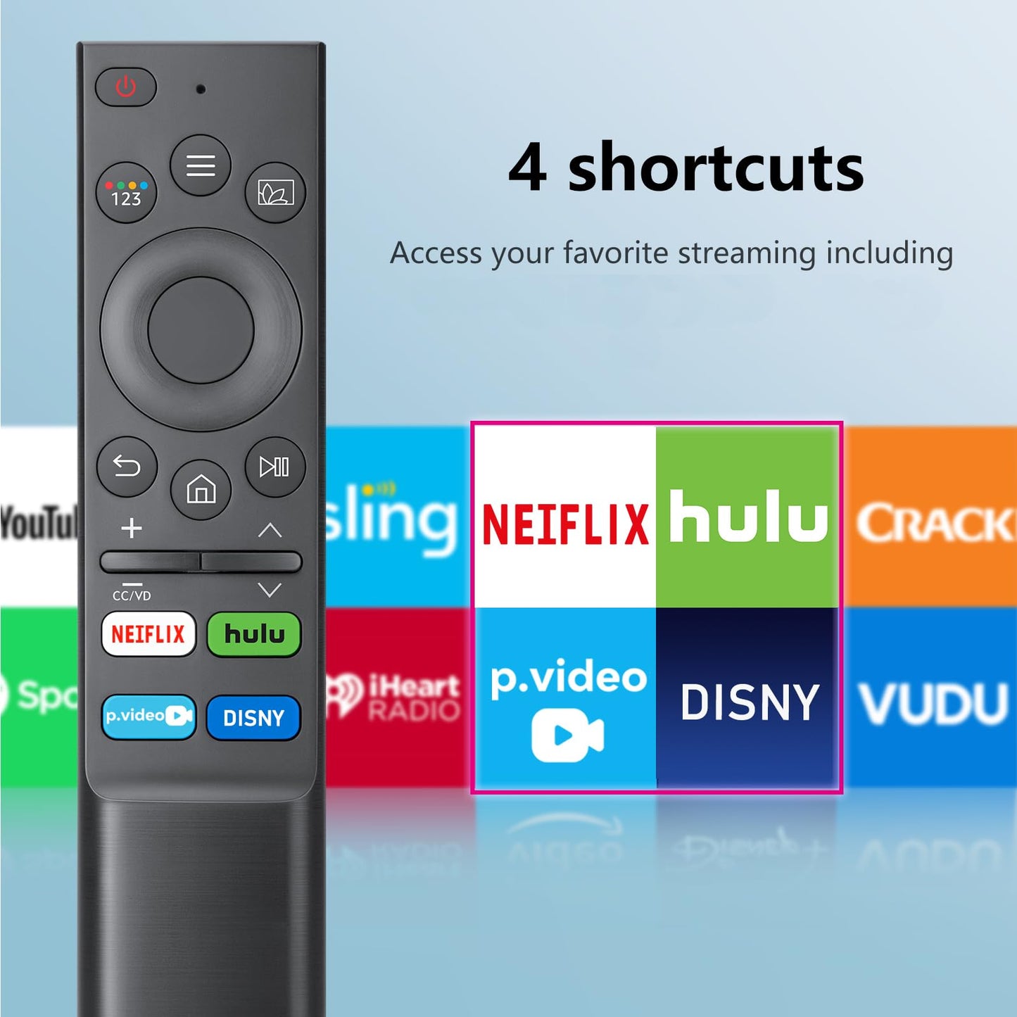 【Pack of 2】 Universal for Samsung-Smart-TV-Remote-Control Replacement for 2016-2026 All Samsung TVs