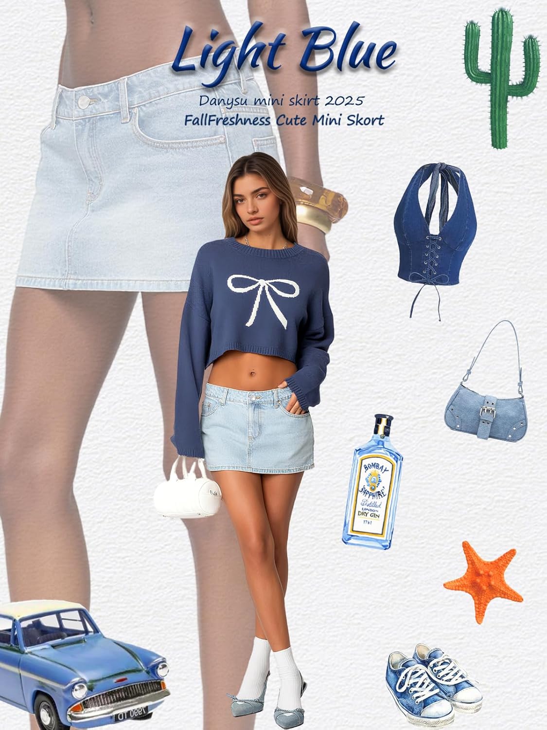 Danysu Dehnbare Mini Skorts Mid Waist Rock mit Shorts Seitenschlitz 2025 Sport Alltag Ausgeh-Outfits