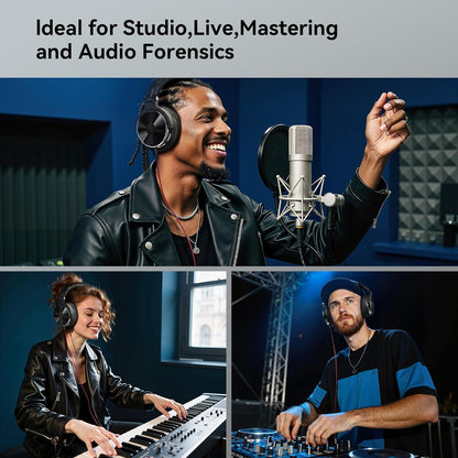 OneOdio Pro-10 Over-Ear Kabelkopfhörer für Schule Studio-Monitor & Mixing DJ Stereo-Headsets, 50mm Neodym-Treiber, Inline-Mikrofon, 3,5mm/6,35mm Klinke für Verstärker Computer Aufnahme Telefon Klavier Gitarre
