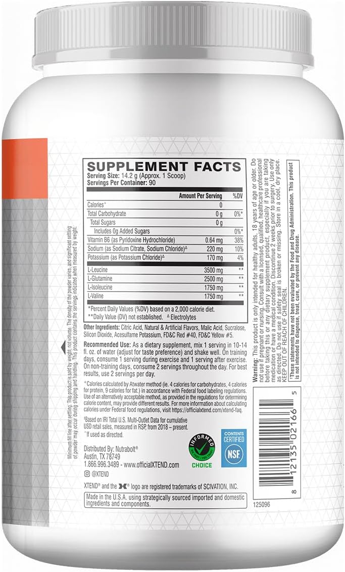 Xtend Amino Acids 90 Serves Italian Glacial Grape 1.28 kg