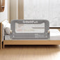 Foldable Bed Rail for Toddlers, 71in Reinforced Carbon Steel Frame&Connectors, Breathable Cationic Fabric - Safety Toddler Bed Rails for Queen, King, Twin, Full, No-Tool Setup.