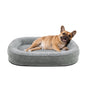 JOEJOY Orthopedic Dog Beds Large Sized Dog, XL Egg-Crate Memory Foam Pet Couch Bed with Bolster Sides, Waterproof Lining, Removable Washable Cover & Non-Slip Bottom, Brown