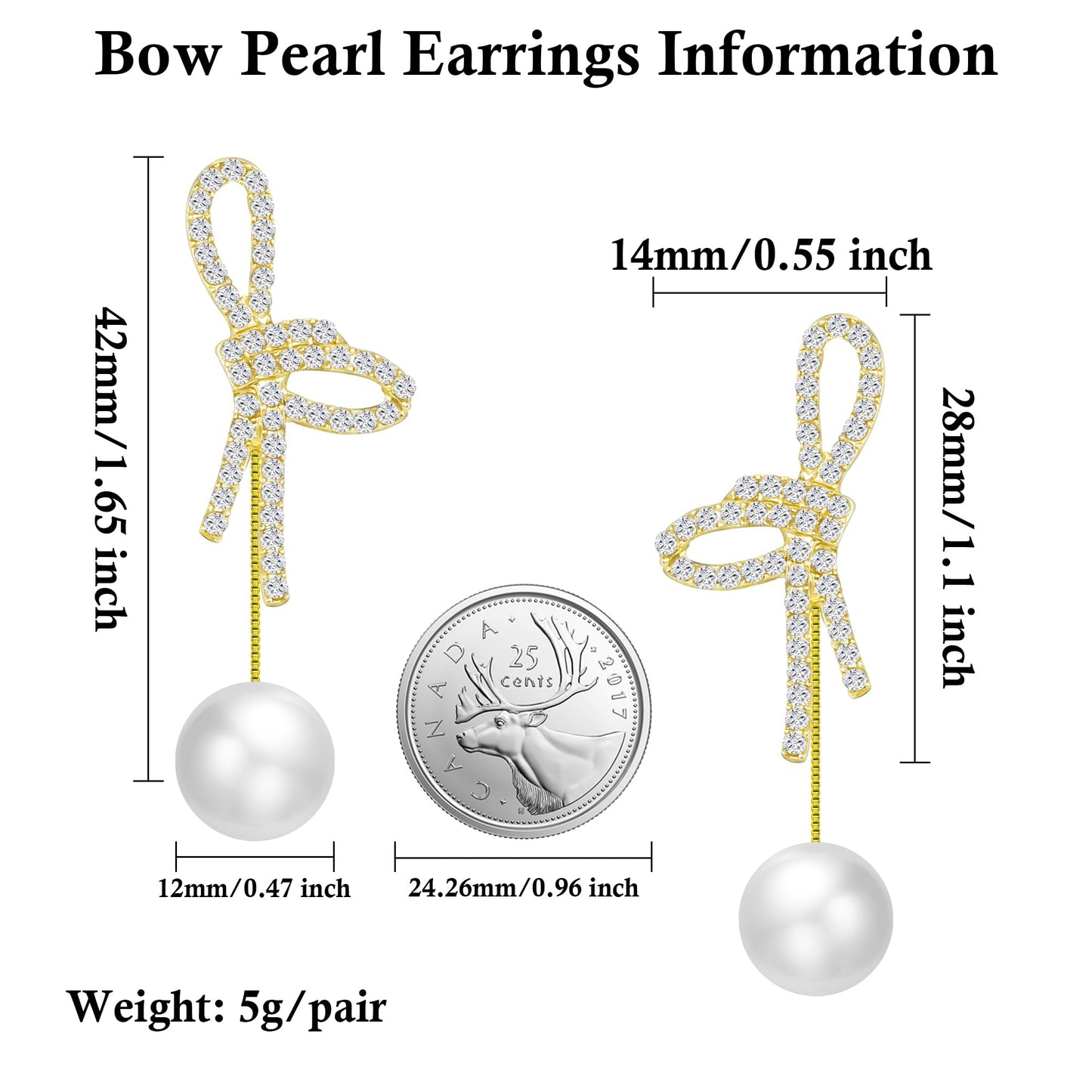 Trinckle Silber Tropfenohrringe mit Perlen, Silber Hängeohrringe für Frauen 5mm Brautperlen Lange Ohrringe für Muttertag, Weiß Boho Accessoires Hochzeitsschmuck, Silber Statement Ohrringe für Abschlussball Geburtstag