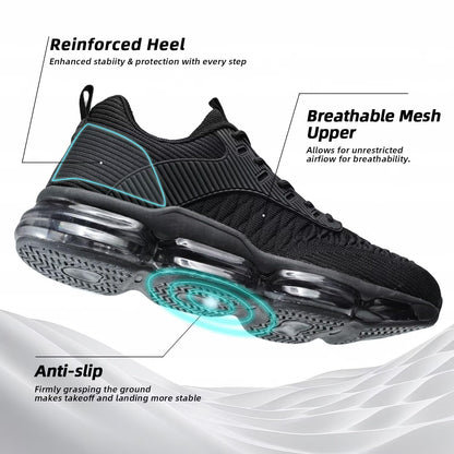 Mens Running Shoes Air Low Top Comfort Walking Lace Up Sneakers Breathable Fashion Tennis Sport Gym Fitness Cross Trainers
