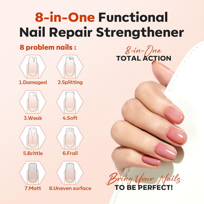 Modelones Nagelprimer, 2PCS Professioneller Naturnagel Prep Dehydrate & Bond Primer, Überlegene Haftung für Gel-Nagellack 15ml