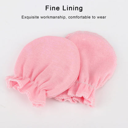 BQUBO Baby Fäustlinge Kratzschutz Handschuhe aus Baumwolle mit elastischem Bündchen Hypoallergen für Neugeborene und Babys von 0-6 Monaten Jungen und Mädchen