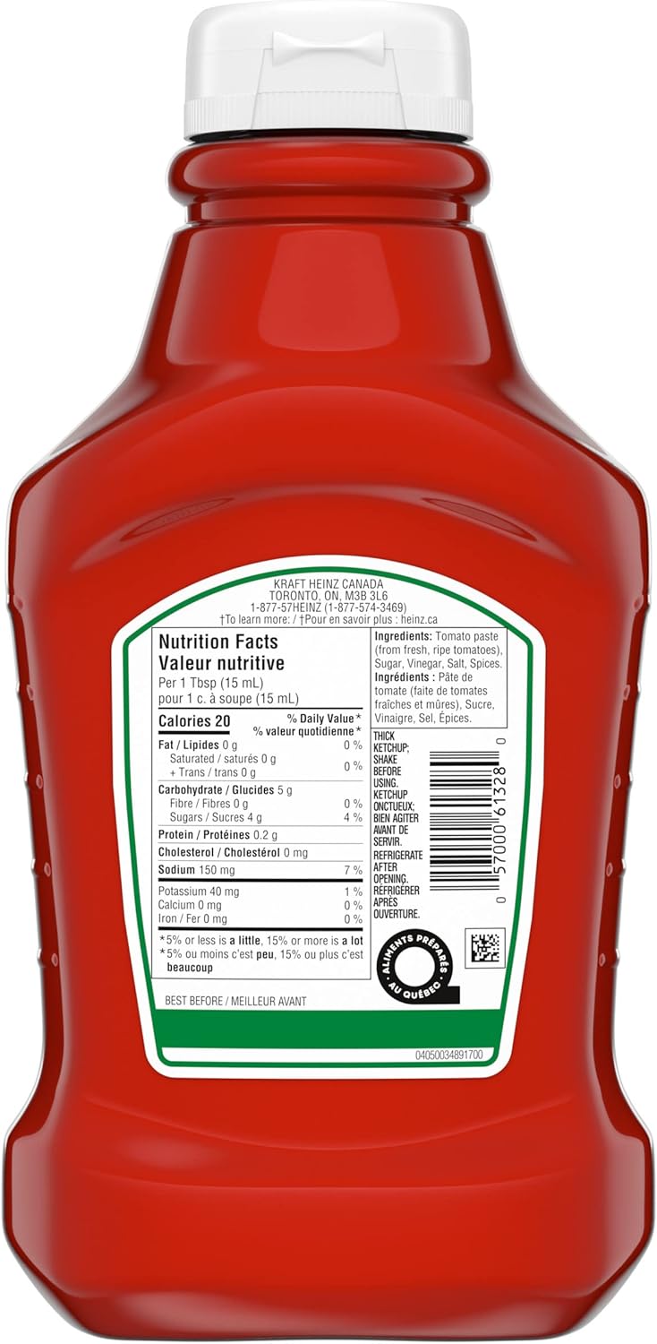 Heinz Tomato Ketchup, 1.25 LT Bottle Twin Pack