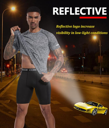 Boyzn 1er, 3er, 5er oder 7er Pack Herren-Trainings-Laufshirts, Dry Fit feuchtigkeitsableitendes T-Shirt, Gym Sport Kurzarm-T-Shirts