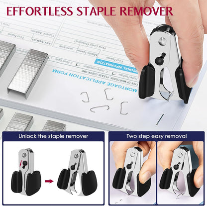Metal Stapler Heavy Duty 50 Sheet Capacity with 1750 Staples and Staple Remover