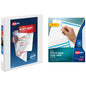 Avery 5 Tab Dividers for 3 Ring Binder, Easy Print & Apply Clear Label Strip, Index Maker Customizable White Tabs, 50 Sets (11556)
