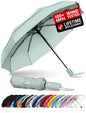 Repel Windproof Travel Umbrella - Compact & Withstands Winds up to 100MPH , Strongest Premium Auto Folding Umbrella for Rain and Sun - Durable, Light & Portable for Women & Men , Fits Backpack & Cars