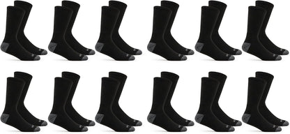 Fruit of the Loom mens Dual Defense Crew Socks 12 PairCasual Sock