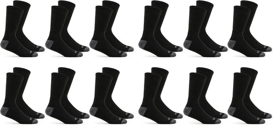 Fruit of the Loom mens Dual Defense Crew Socks 12 PairCasual Sock