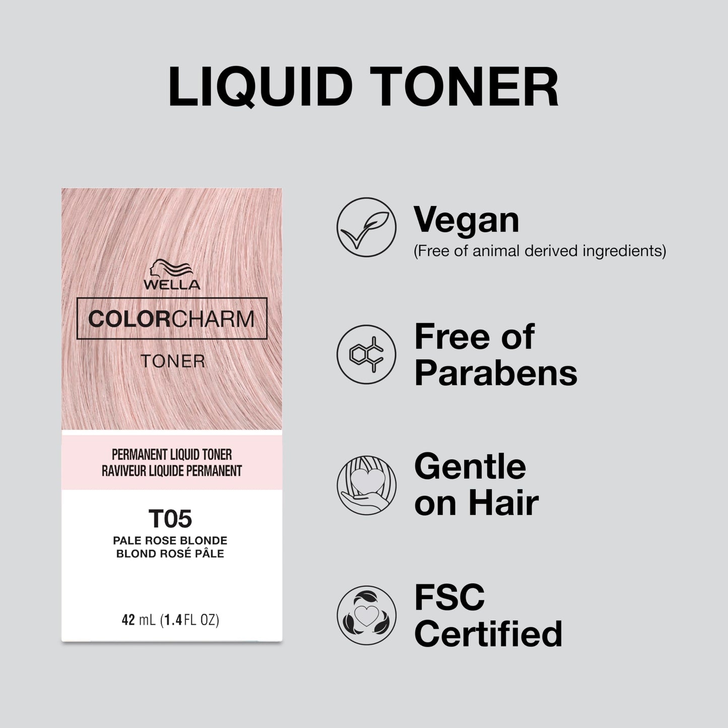 COLORCHARM Permanente Flüssigtönungen | Neutralisiert Gelbstich | Frei von Parabenen | Vegan | T18 Hellstes Aschblond | 41 ml
