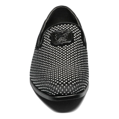 Stacy Adams Men's Swagger Studded Ornament Slip-on Driving Style Loafer
