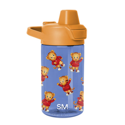 Simple Modern Peppa Pig Kids Tritan Plastic Summit Water Bottle | 12 oz BPA-Free Cup with Covered Leak Proof Straw Lid for Girls, Toddlers | Bubbles