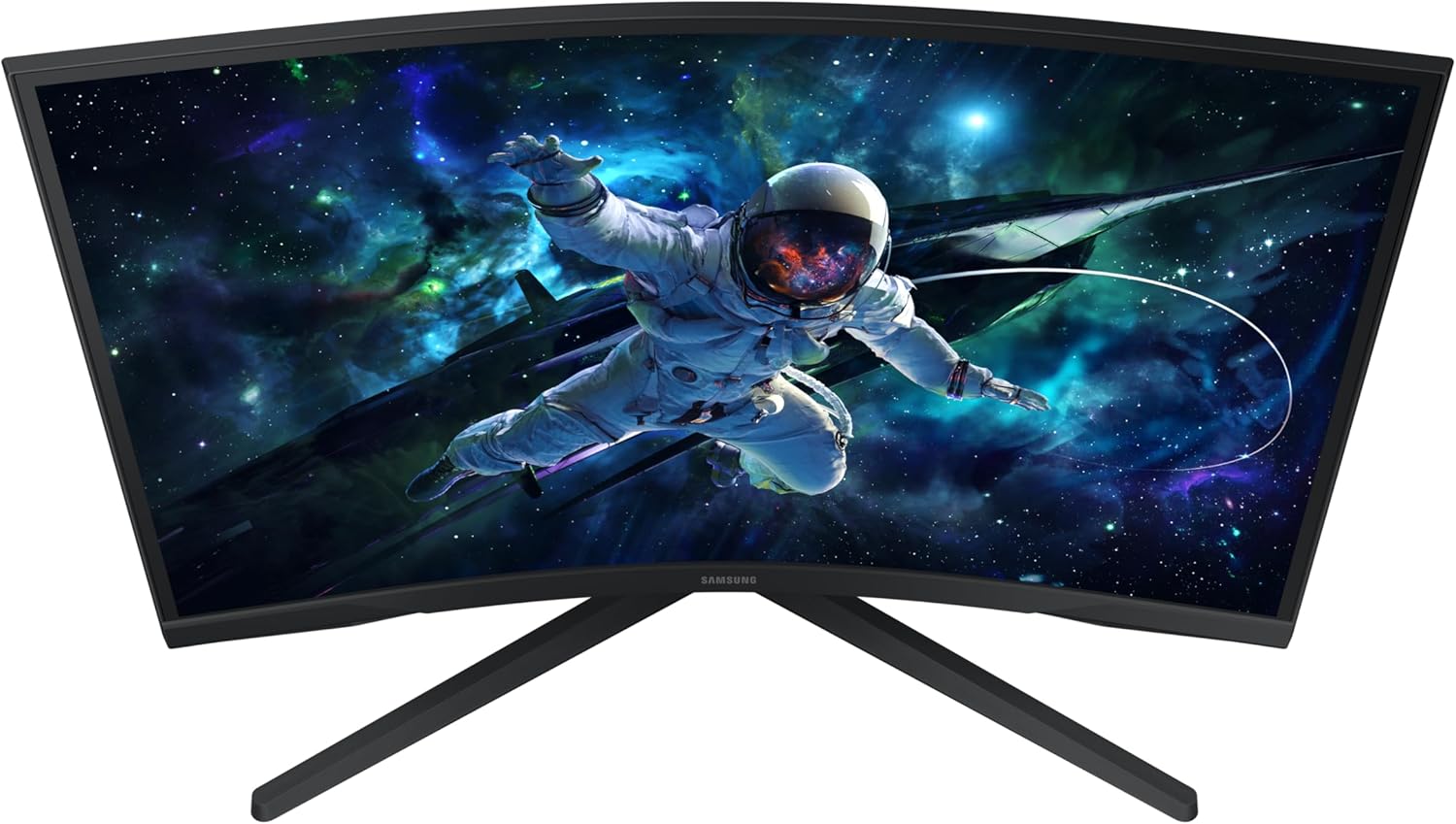 Samsung Odyssey 27 inch Curved Gaming Monitor (2,560 x 1,440) G55C QHD 165 Hz 1 ms, HDR10, FreeSync, Eye Saver Mode, 1000R Curvature- LS27CG550ENXZA