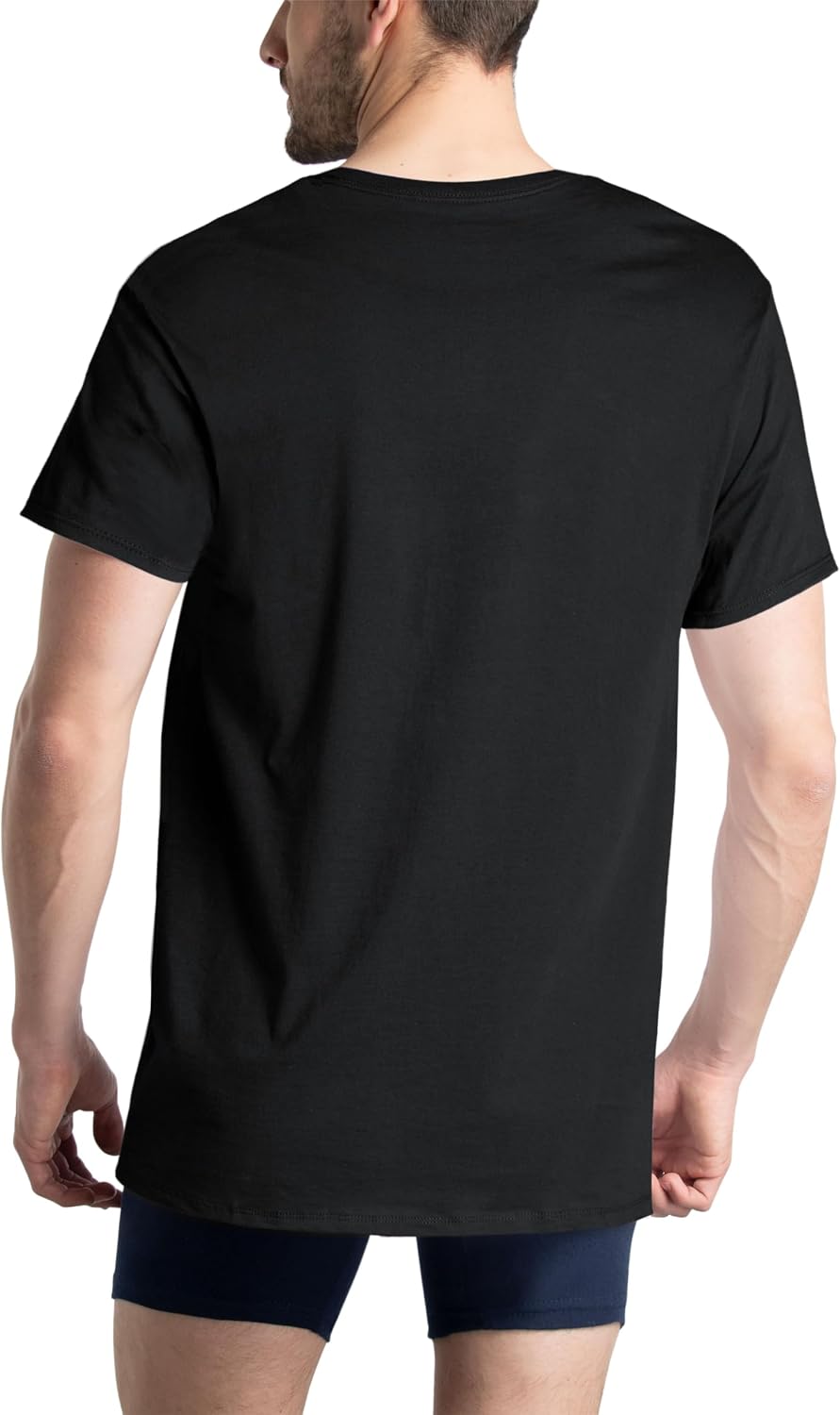 Fruit of The Loom Men's 6-Pack Stay Tucked V-Neck T-Shirt