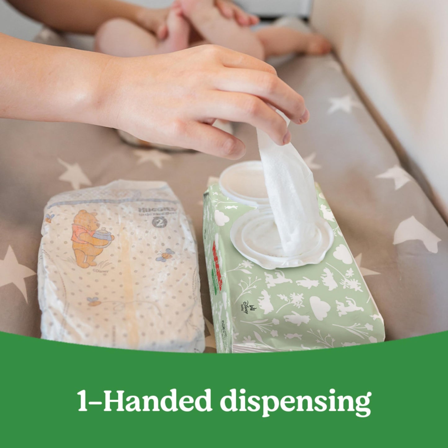 Huggies Natural Care Sensitive Baby-Feuchttücher, parfümfrei, hypoallergen, 99 % gereinigtes Wasser, 15 Flip-Top-Packungen (insgesamt 960 Tücher)