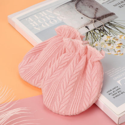BQUBO Baby Fäustlinge Kratzschutz Handschuhe aus Baumwolle mit elastischem Bündchen Hypoallergen für Neugeborene und Babys von 0-6 Monaten Jungen und Mädchen
