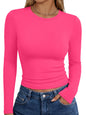Trendy Queen Womens Long Sleeve T Shirts Fall Fashion Basic Y2K Tops 2026