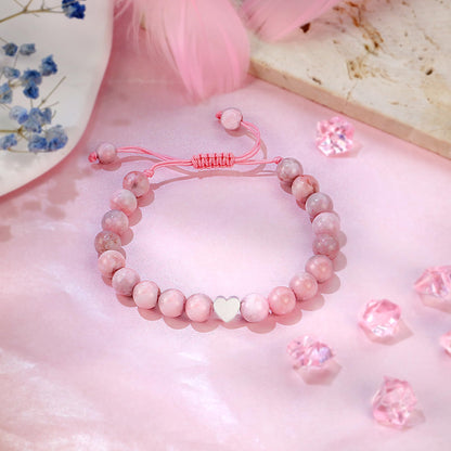 Sereney 5 Jahre altes Mädchen Geburtstagsgeschenkideen, verstellbares rosa-weißes Perlenarmband als Fünf-Jahres-5-Jahre-altes 5. Geburtstagsgeschenk für Teenager-Mädchen, Tochter, Nichte, Enkelin