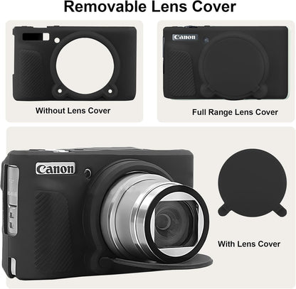 BOVKE Silicone Camera Case for Canon PowerShot SX740 / SX730