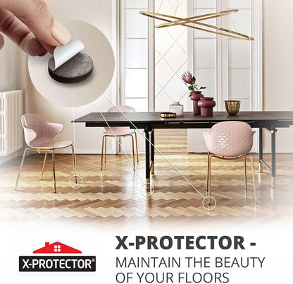 Felt Pads X-PROTECTOR - Giant 235 Pack Premium Furniture Pads. Huge Quantity Felt Furniture Pads Wood Floor Protectors for Furniture Feet – Best Hardwood Floor Protectors. Protect Your Wood Floors!