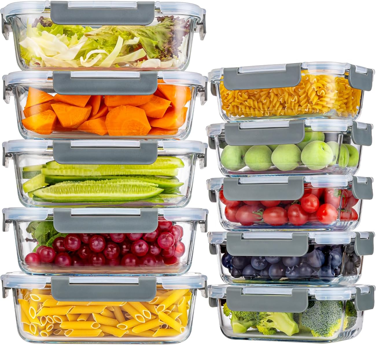 10-Pack Glass (Large+Small)
