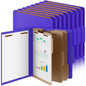 Skyygemm 24 Pcs Classification Folders Letter Size, 3 Divider Pressboard File Folder with Fasteners, Expanding File Organizer Bulk for School Teachers, Office Employee, Coworker, Staff (Yellow)