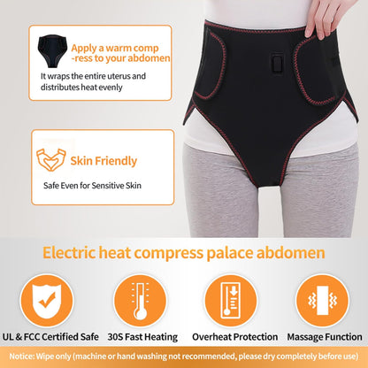 Period Heating Pad, Heating Pad for Period Cramps Massager for Women, with 3 Vibration and Heat Settings, New Upgrade Menstrual Heating Pad for Abdomen Pain and Cramps Relief
