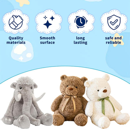 Sicherheitsaugen, 100 Stück schwarze Sicherheitsaugen, Plastiksicherheitsaugen und Unterlegscheiben für Puppen, Plüschtiere, Bastelarbeiten (5 Größen)