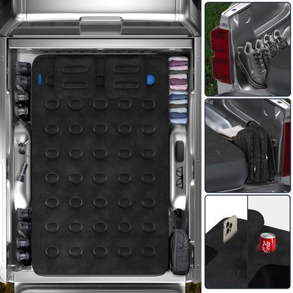 Umbrauto Car Air Mattress Backseat| Inflatable Truck Back Seat Camping Airbed for SUV Rear Seat, Blow Up Sleeping Travel Bed for Van Trunk with Pump & Pillows