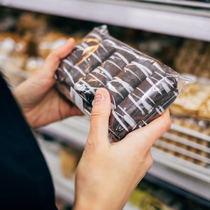 Selbstklebende Zellophanbeutel, 5x7 Zoll Keksbeutel, durchsichtige, wiederverschließbare Zellophanbeutel selbstklebend zum Verpacken von Geschenken, Produkten, 100 Stück