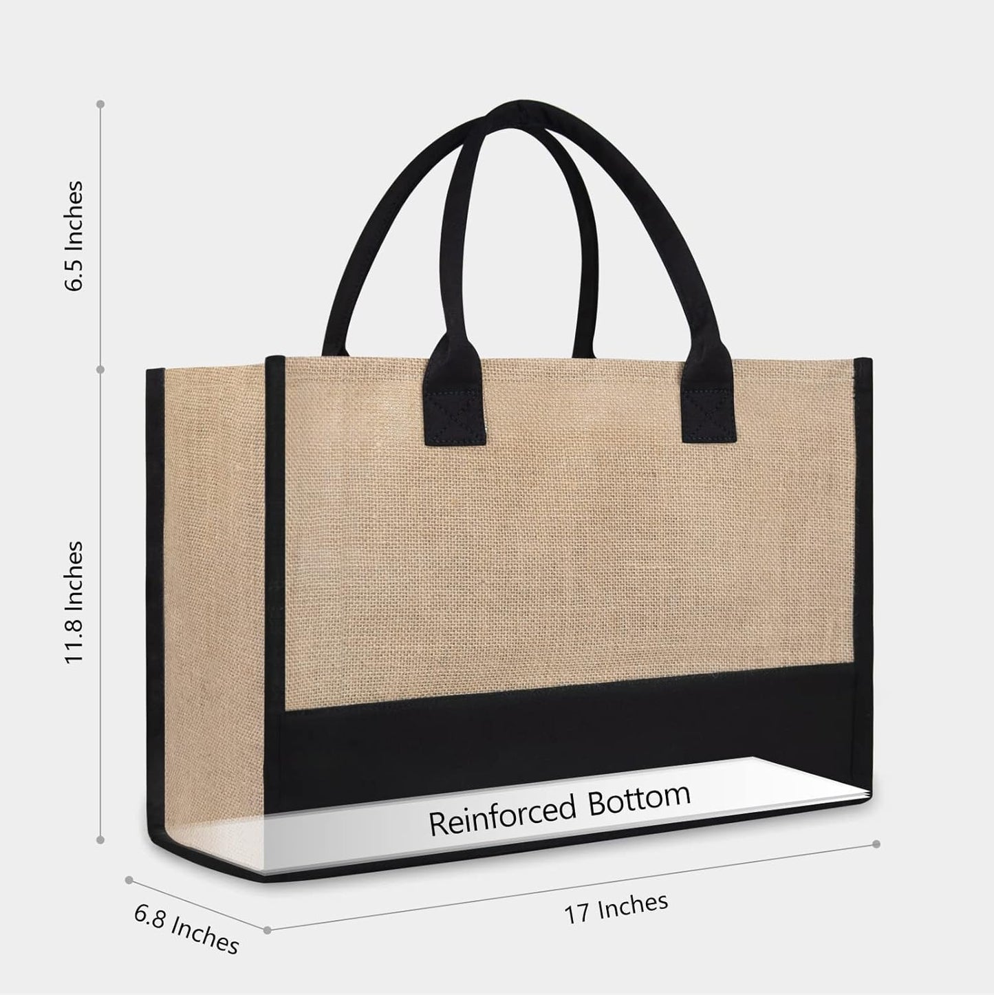 TOPDesign Personalized Initial Jute/Canvas Beach Bag Review