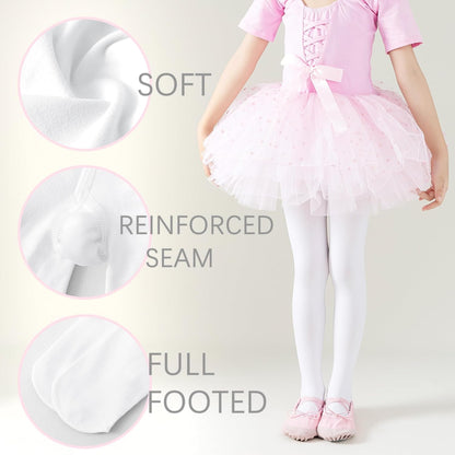 Ballettstrumpfhosen Mädchen Tanzstrumpfhosen Schulmädchen Fußlose Leggings Kinder Ultraweiche Strumpfhosen Kleinkind