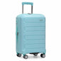 Traveler's Choice Pagosa Hardshell Expandable Luggage with Spinner Wheels, Slate Blue, 3-Piece Set (22/27/30)