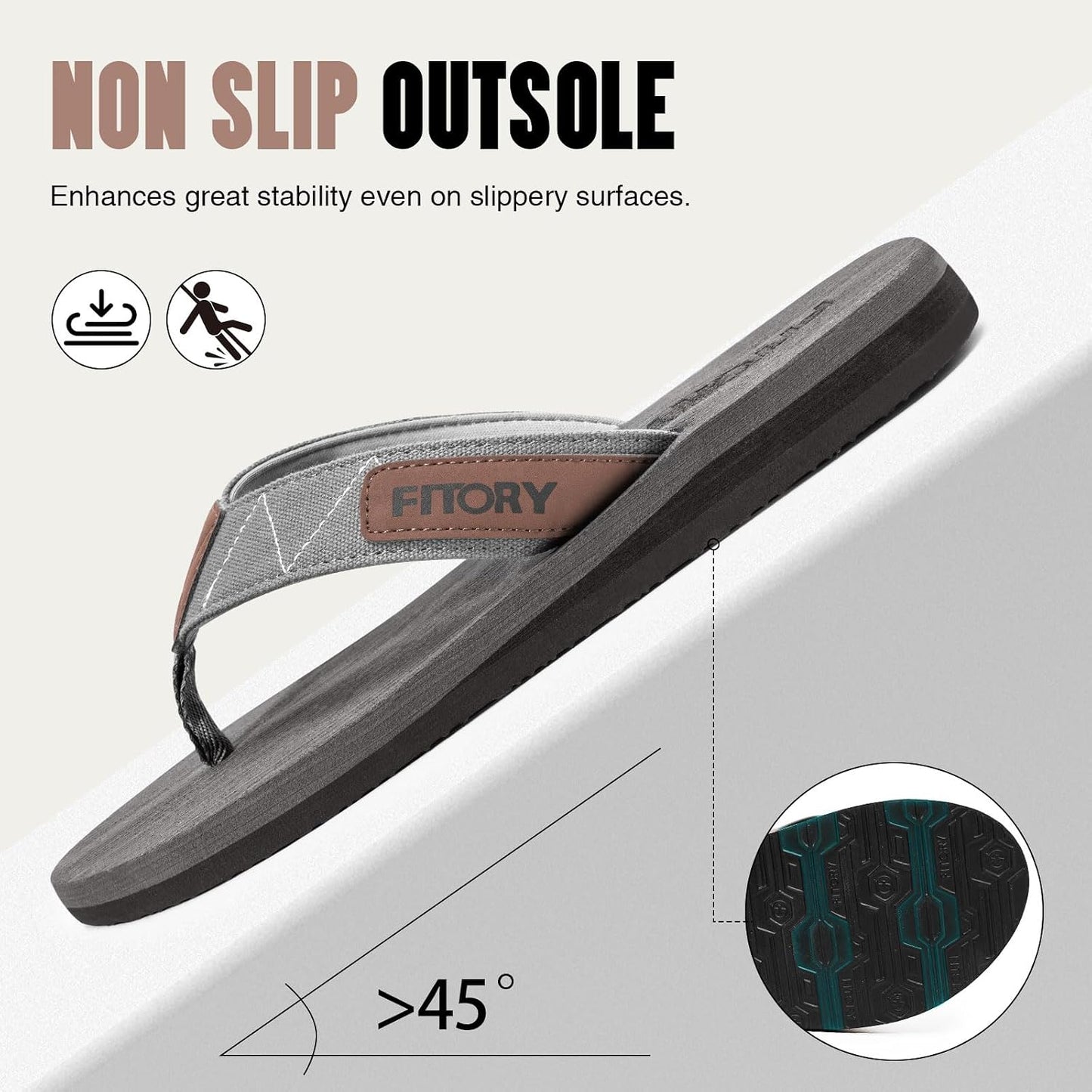 FITORY Men's Flip-Flops: The Perfect Blend of Comfort and Style