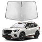 EcoNour Car Windshield Sunshade | Blocks 99% Heat & Keeps Interior Cool | Universal Fits Cars, SUVs, Trucks | Automotive Sun Screen, Visor & Car Accessories for Summer | Medium (64x32 Inches)