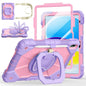 Case for iPad A16 11th Generation 11 Inch 2025, Auorld for iPad 10th Generation 10.9 inch 2022 case with Screen Protector, 360 Degree Rotating Stand Shoulder Strap Pencil Holder, Navy Pink