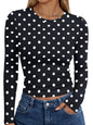 Trendy Queen Womens Long Sleeve T Shirts Fall Fashion Basic Y2K Tops 2026