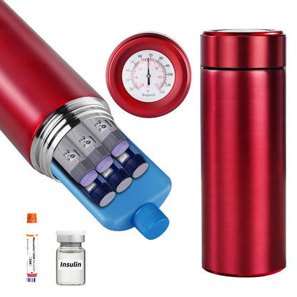 60H Insulin Pens Cooler Hold 6-8 Pens Travel Case Medication Cooler for Travel TSA Approved Medicine Cooler Medical Diabetic Travel Cooler Bag Epipen Carry Case Blue