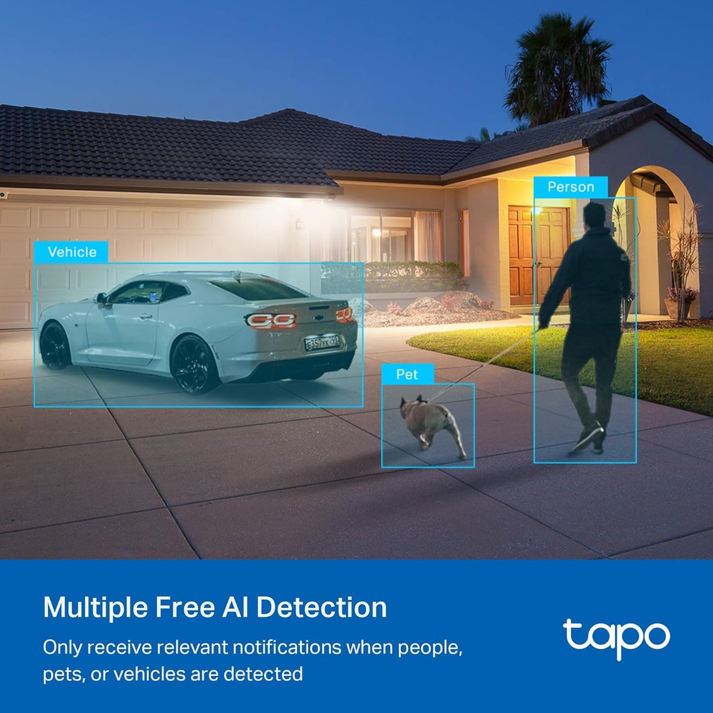 Tapo 1080P Outdoor Wired Pan/Tilt Security Wi-Fi Camera, 360° View, Motion Tracking, Works with Alexa & Google Home, Night Vision, Free AI Detection, Cloud & SD Card Storage(up to 512GB), Tapo C500…