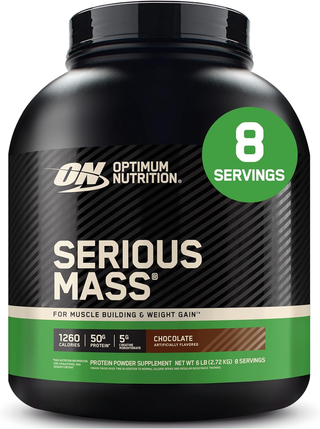 Optimum Nutrition Serious Mass Gainer Protein Powder, Banana, 12 Pound
