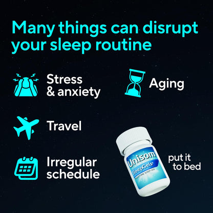 Unisom Nighttime Sleep-Aid Gels, Diphenhydramine HCI 50mg, 100 Count (Pack of 12)