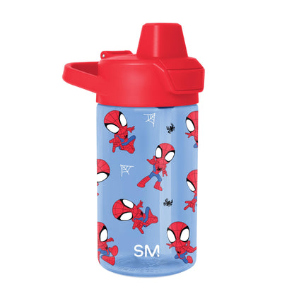 Simple Modern Peppa Pig Kids Tritan Plastic Summit Water Bottle | 12 oz BPA-Free Cup with Covered Leak Proof Straw Lid for Girls, Toddlers | Bubbles
