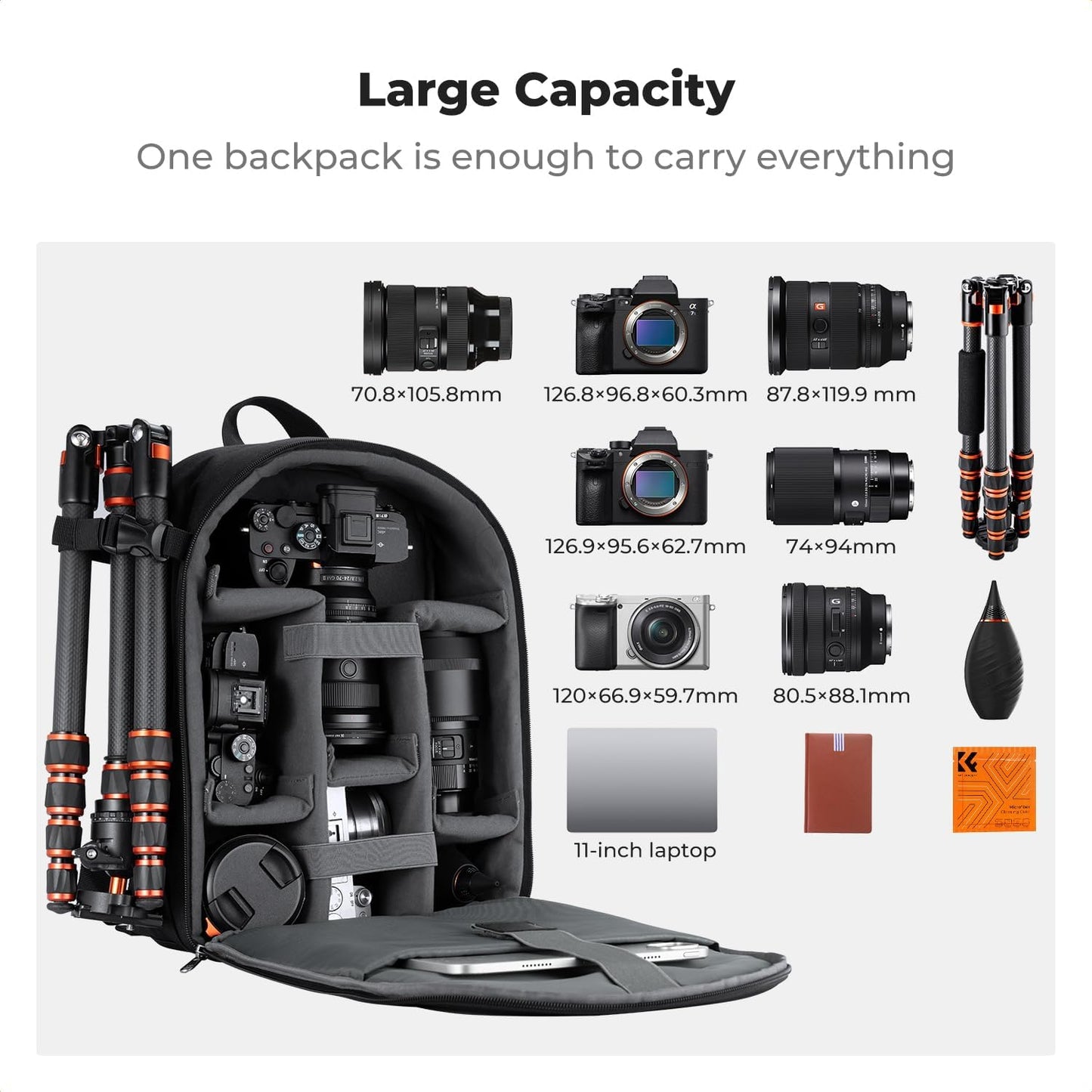 K&F CONCEPT Lightweight Camera Backpack: A Photographer's Best Friend