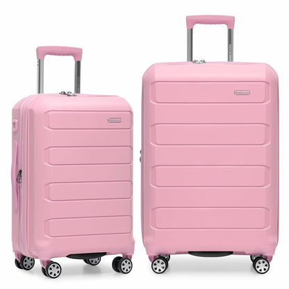 Traveler's Choice Pagosa Hardshell Expandable Luggage with Spinner Wheels, Slate Blue, 3-Piece Set (22/27/30)